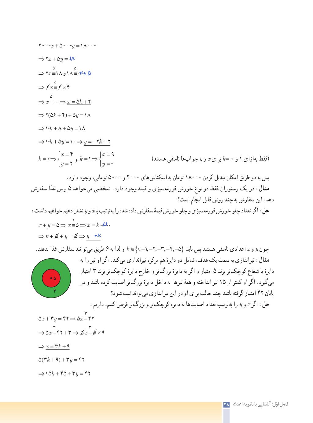 حل تمرین و کاردرکلاس ریاضی گسسته فصل اول درس سوم